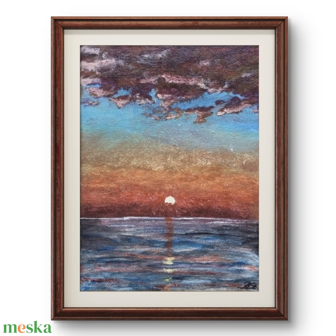 'Sunset' akrilfestmény - művészet - festmény - akril - Meska.hu