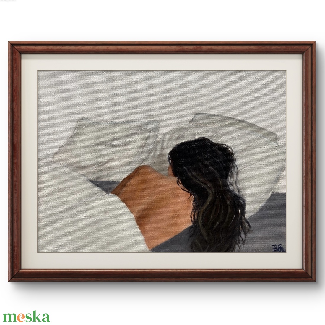 'I woke up and you weren't here' olajfestmény - művészet - festmény - olajfestmény - Meska.hu