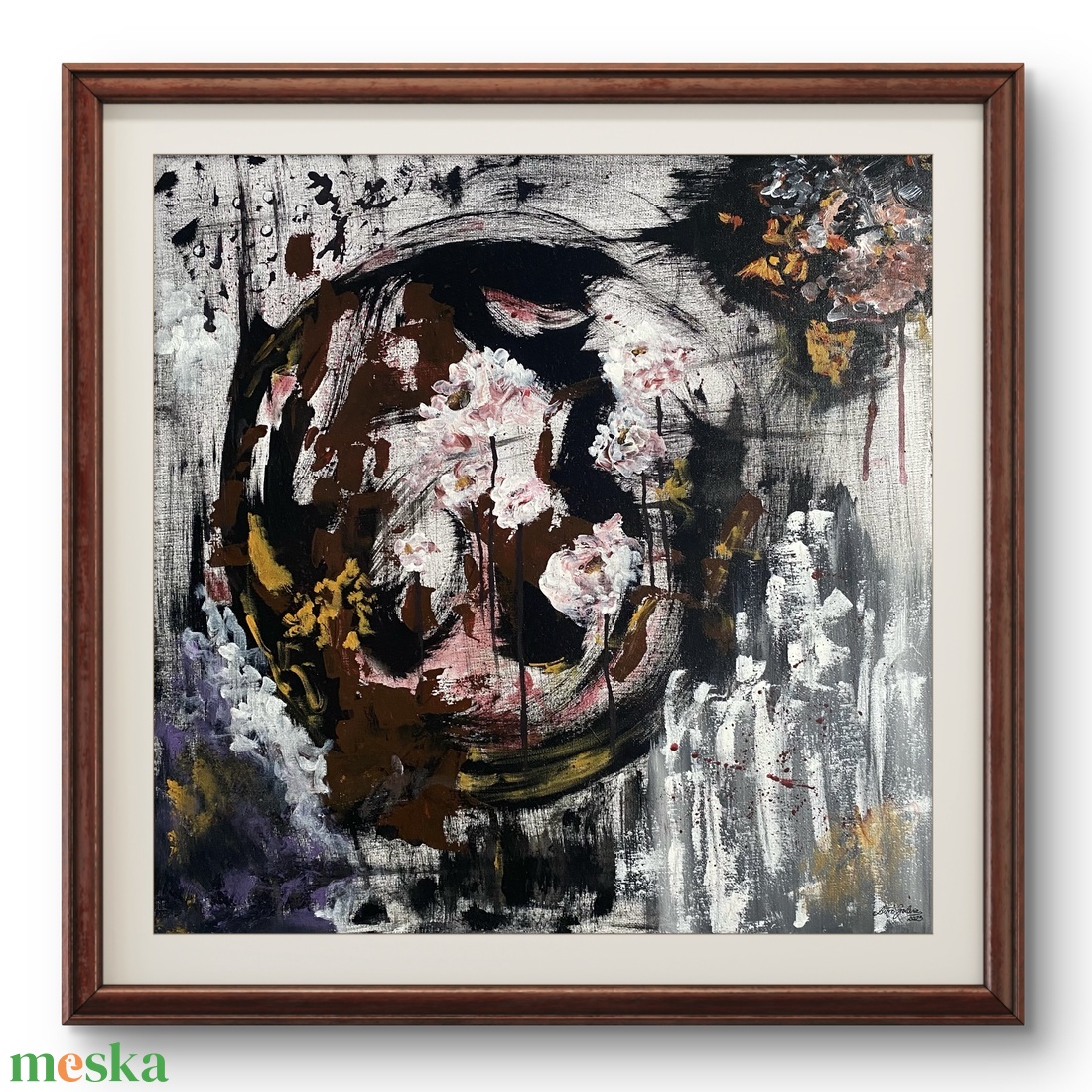 'Dead Roses' akrilfestmény - művészet - festmény - akril - Meska.hu