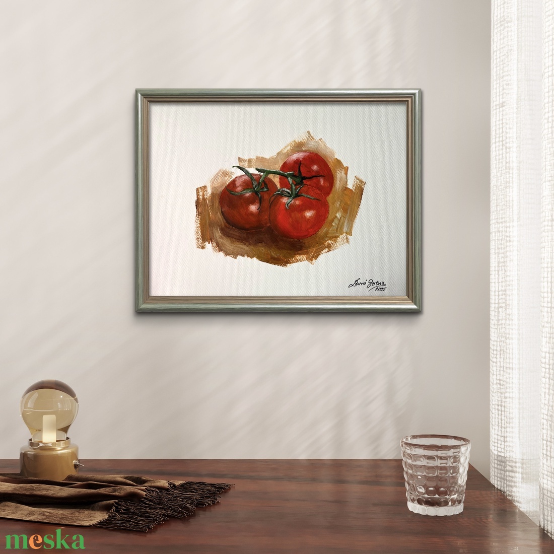 'Földi Paradicsom' olajfestmény papíron - művészet - festmény - olajfestmény - Meska.hu