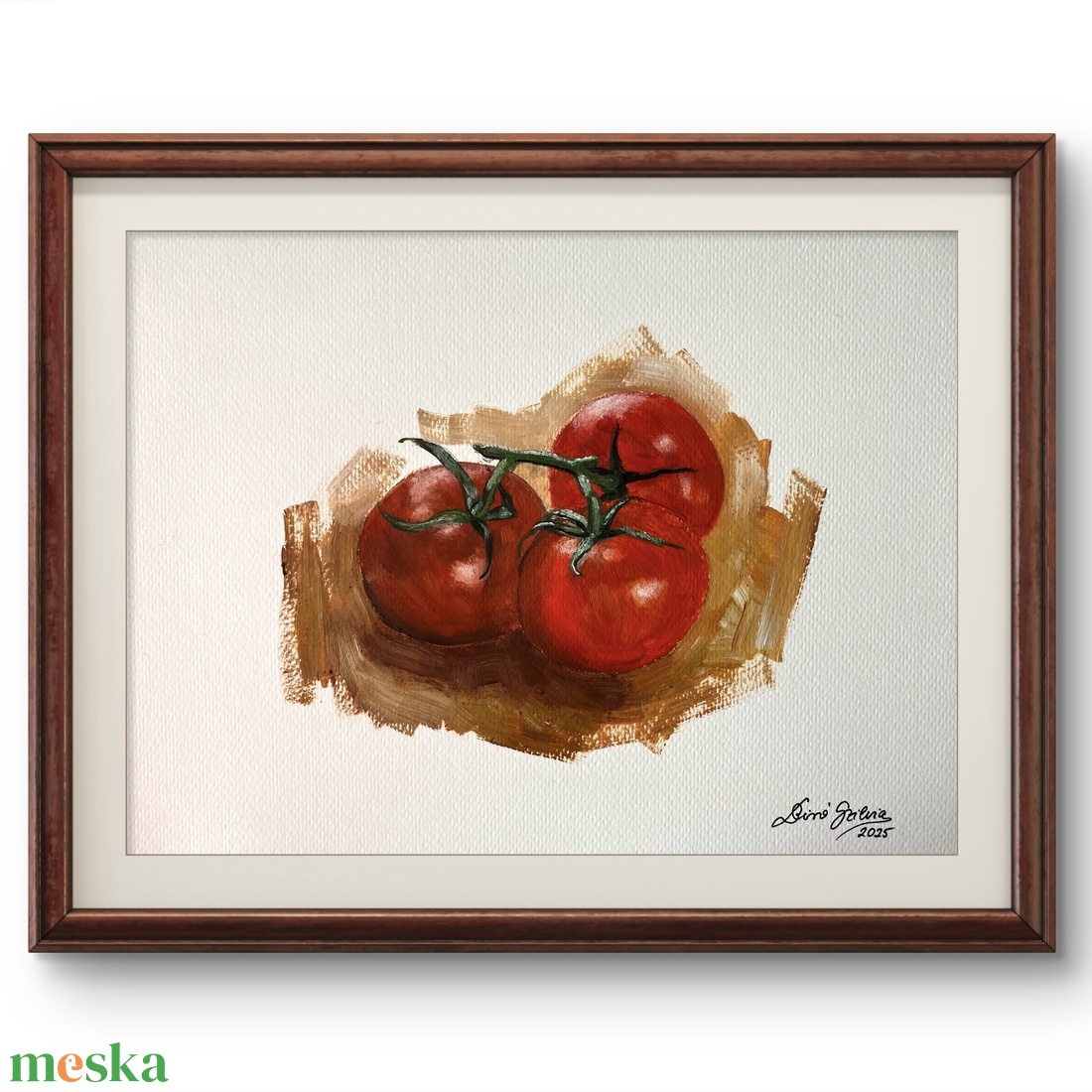 'Földi Paradicsom' olajfestmény papíron - művészet - festmény - olajfestmény - Meska.hu