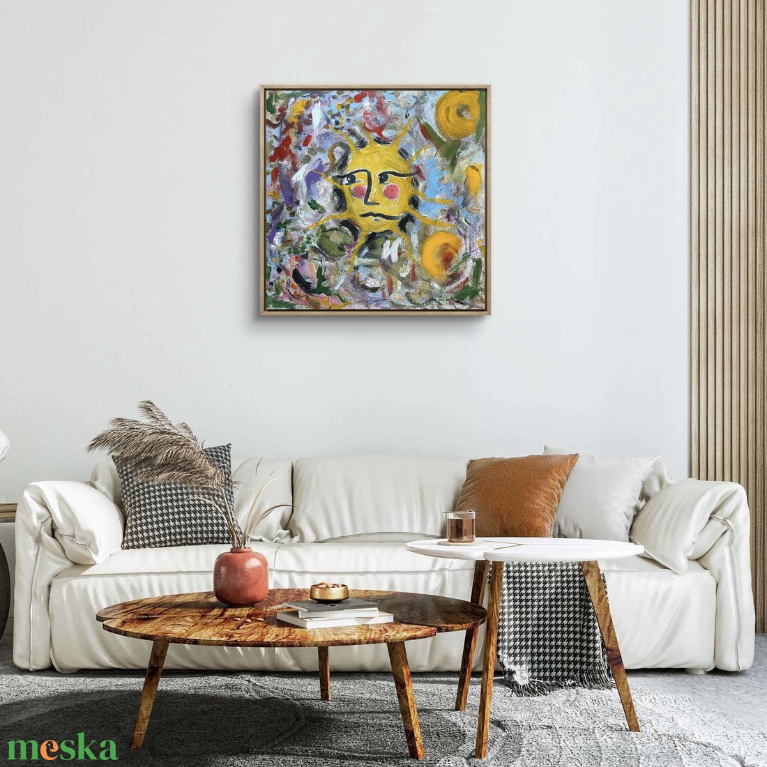 �SunSad� 50x50 cm akrilfestmény - művészet - festmény - akril - Meska.hu