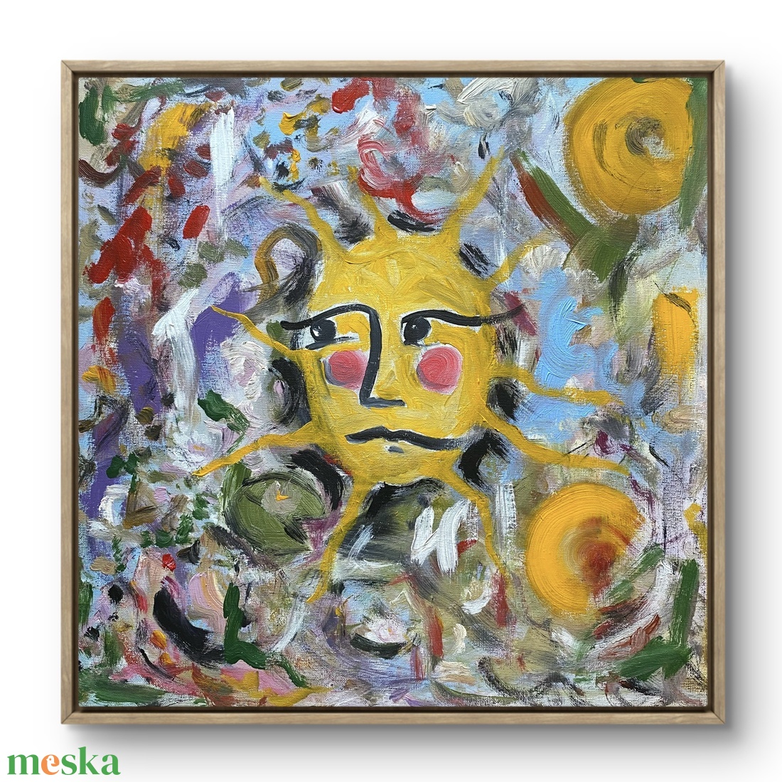 �SunSad� 50x50 cm akrilfestmény - művészet - festmény - akril - Meska.hu