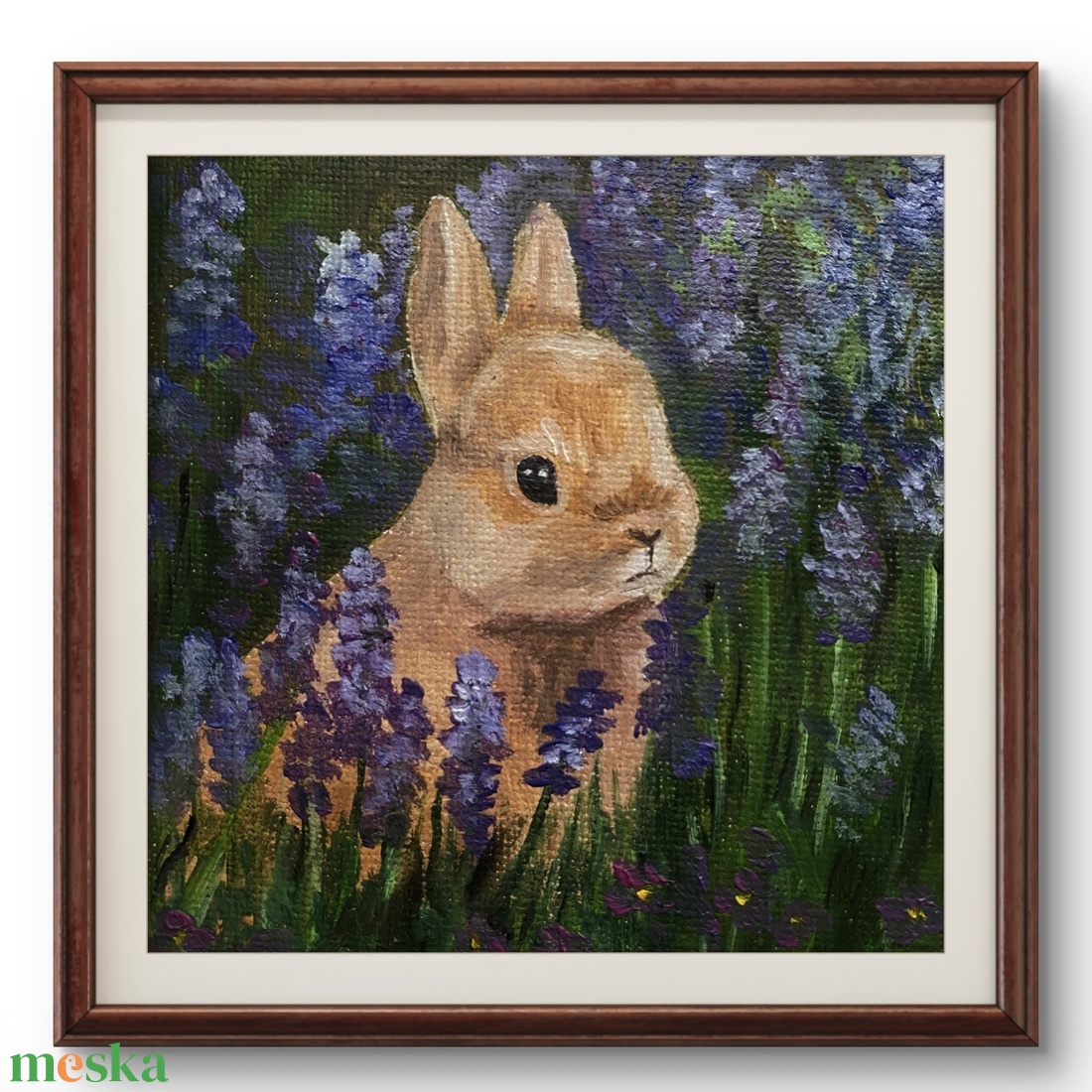 'Nyuszi' olajfestmény - művészet - festmény - olajfestmény - Meska.hu