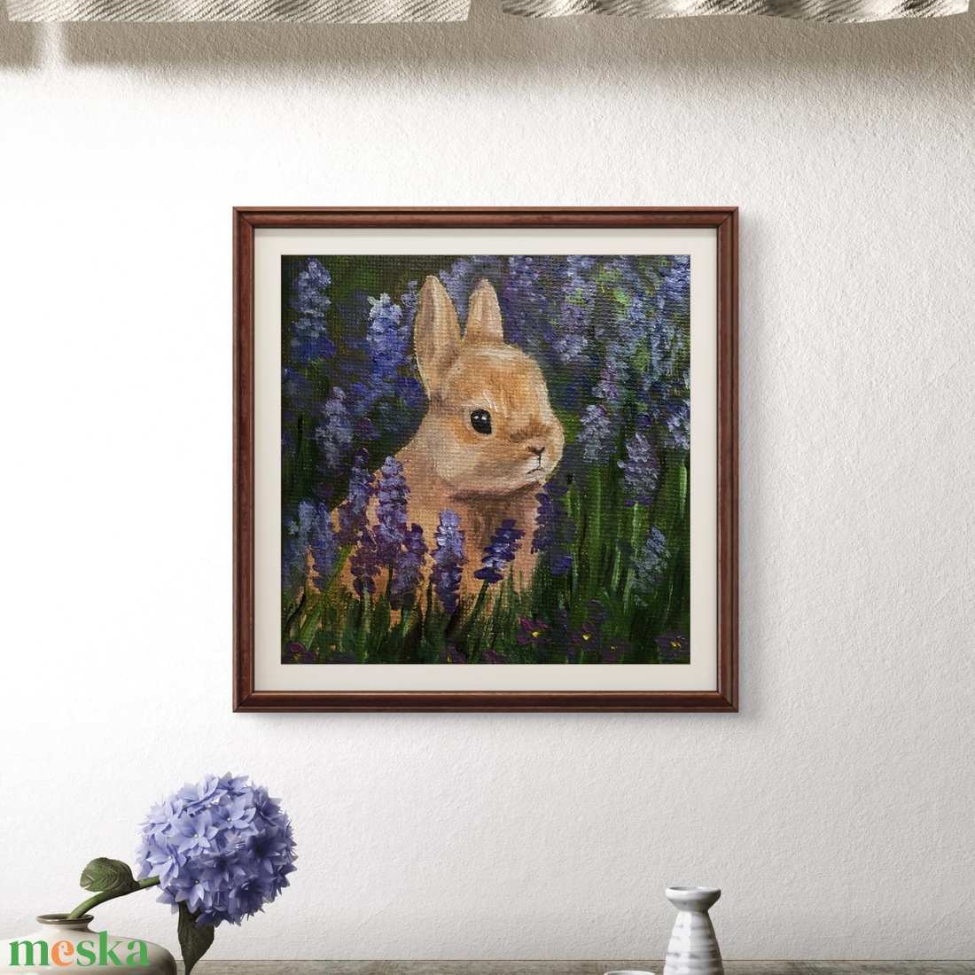 'Nyuszi' olajfestmény - művészet - festmény - olajfestmény - Meska.hu