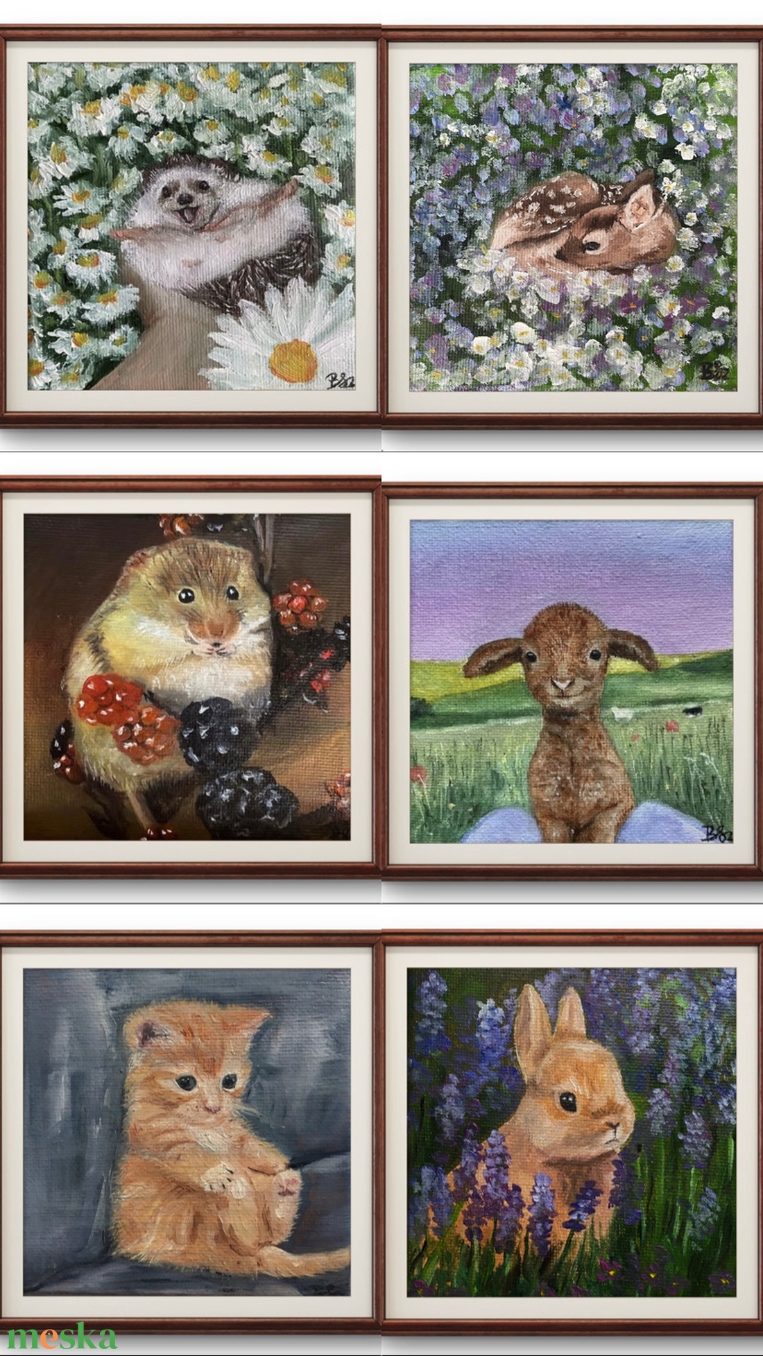 'Nyuszi' olajfestmény - művészet - festmény - olajfestmény - Meska.hu