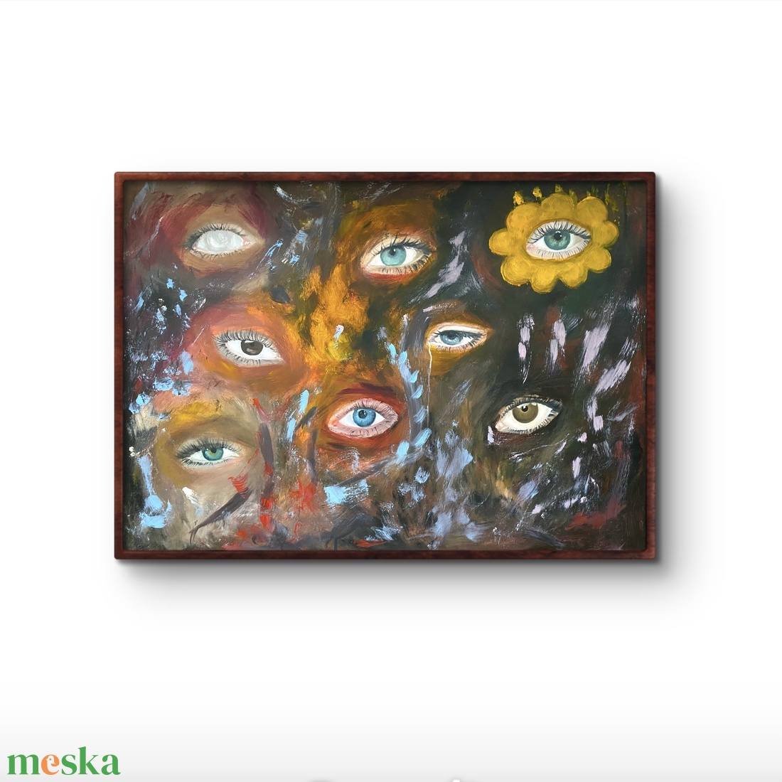 'Íriszek' olaj-és akrilfestmény - művészet - festmény - festmény vegyes technika - Meska.hu