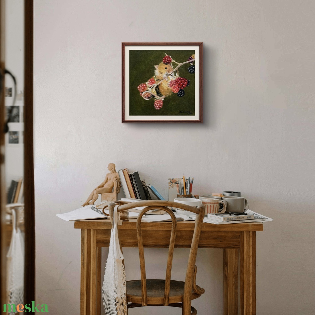 'Szederország' egér olajfestmény - művészet - festmény - olajfestmény - Meska.hu