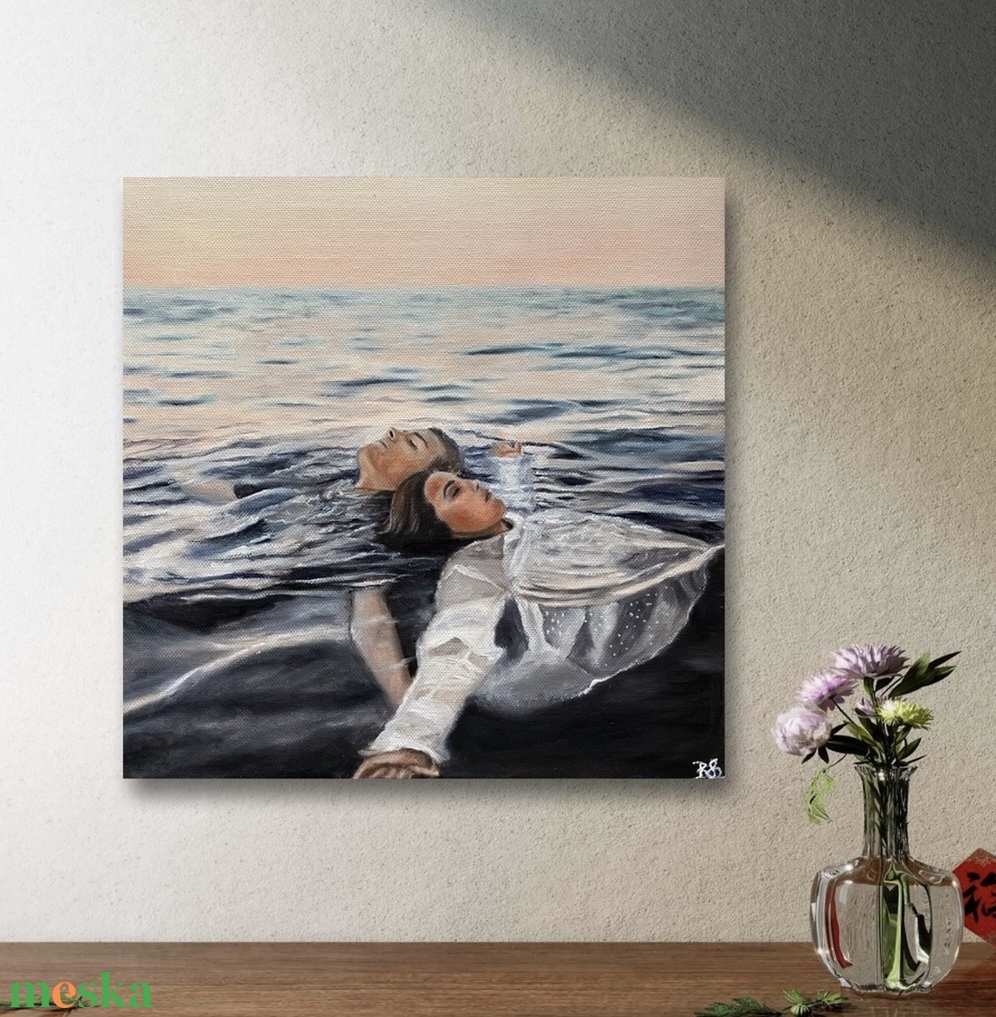 Egyedi festmény rendelésre kép alapján � 40x40 cm - művészet - festmény - olajfestmény - Meska.hu