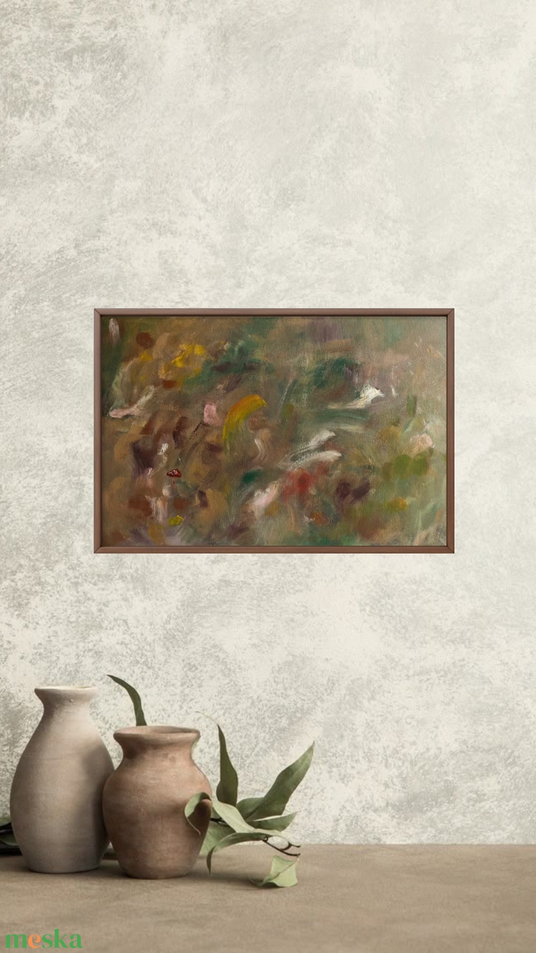 'Október' absztrakt akrilfestmény, 40x60 cm - művészet - festmény - akril - Meska.hu