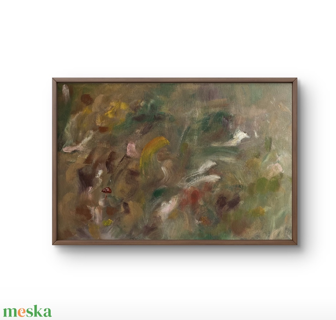 'Október' absztrakt akrilfestmény, 40x60 cm - művészet - festmény - akril - Meska.hu