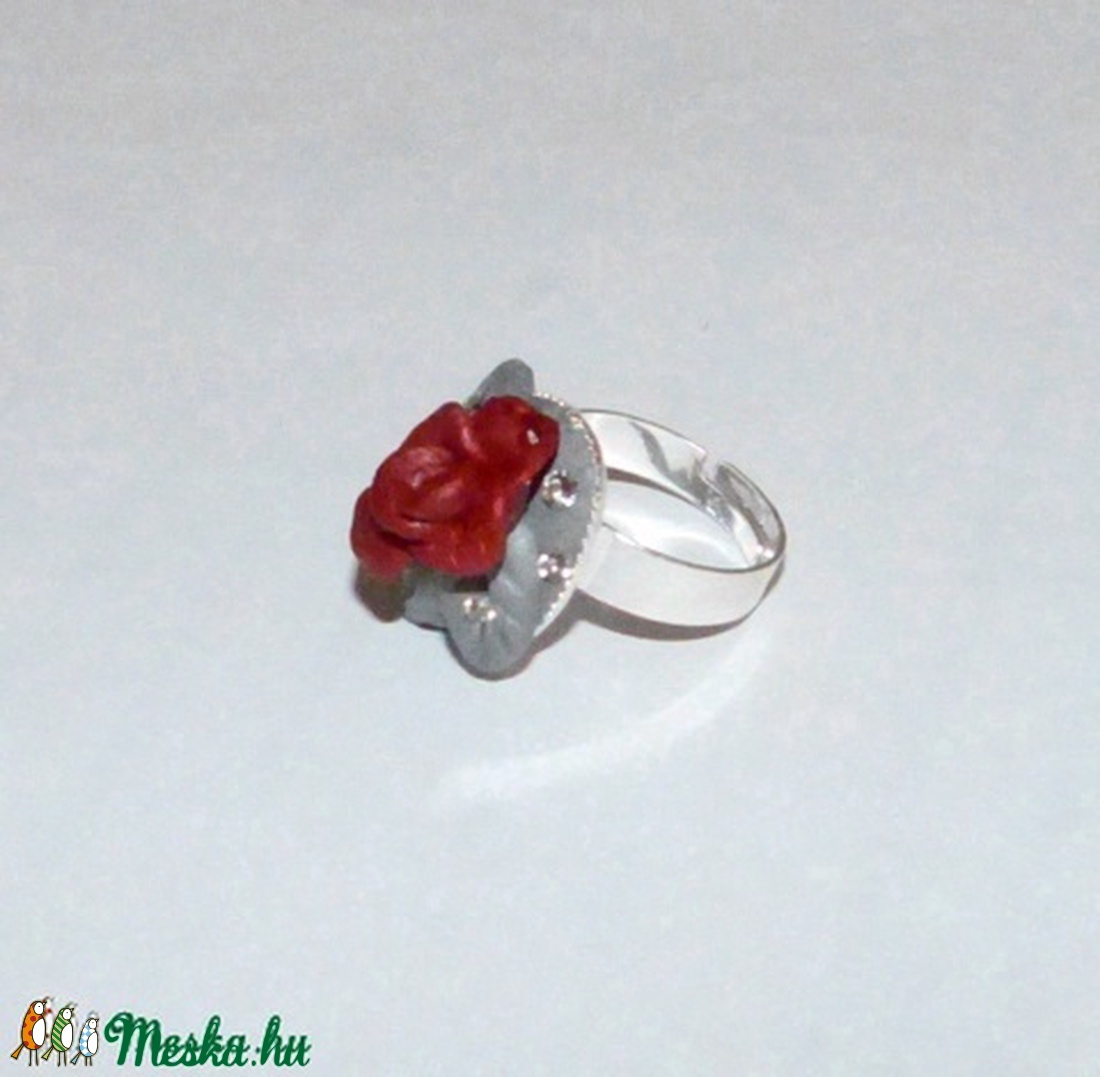 Rózsás Swarovski gyűrű! - ékszer - gyűrű - figurális gyűrű - Meska.hu Rózsás Swarovski gyűrű! - ékszer - gyűrű - figurális gyűrű - Meska.hu