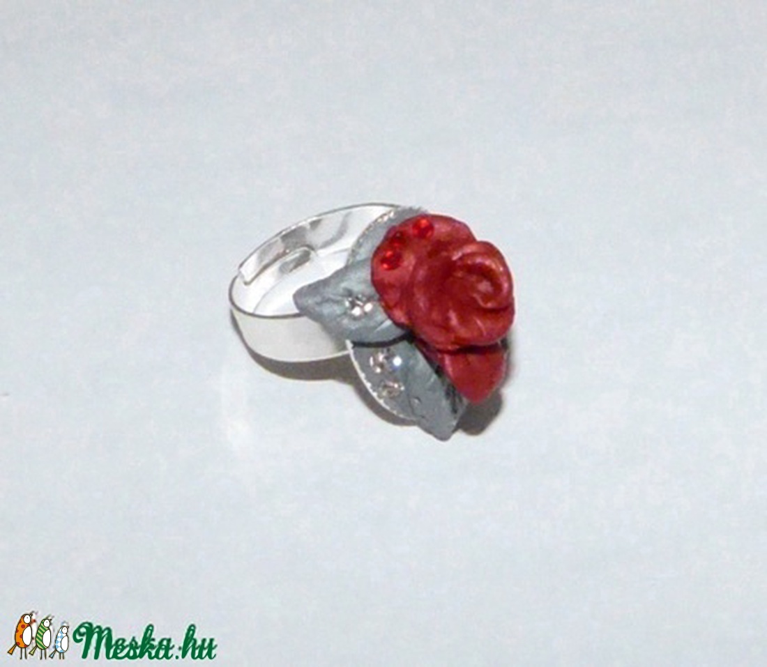 Rózsás Swarovski gyűrű! - ékszer - gyűrű - figurális gyűrű - Meska.hu Rózsás Swarovski gyűrű! - ékszer - gyűrű - figurális gyűrű - Meska.hu