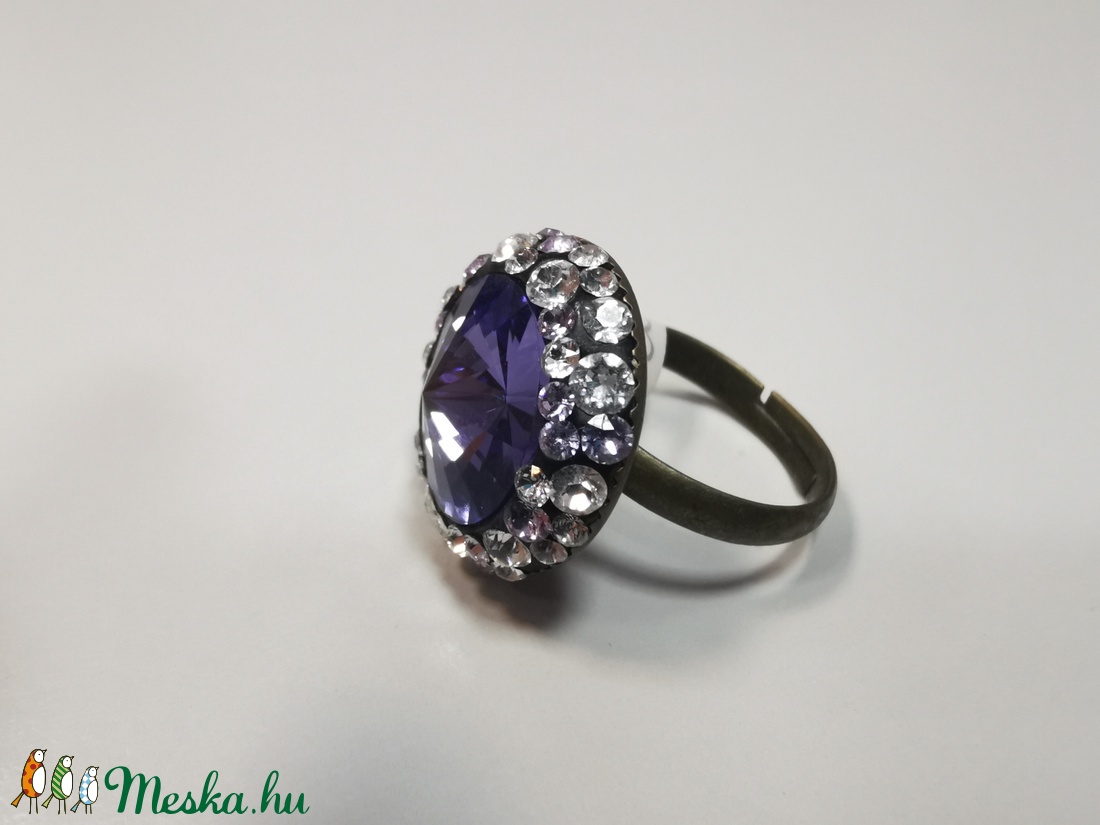 Swarovski kristályos gyűrű! - ékszer - gyűrű - többköves gyűrű - Meska.hu