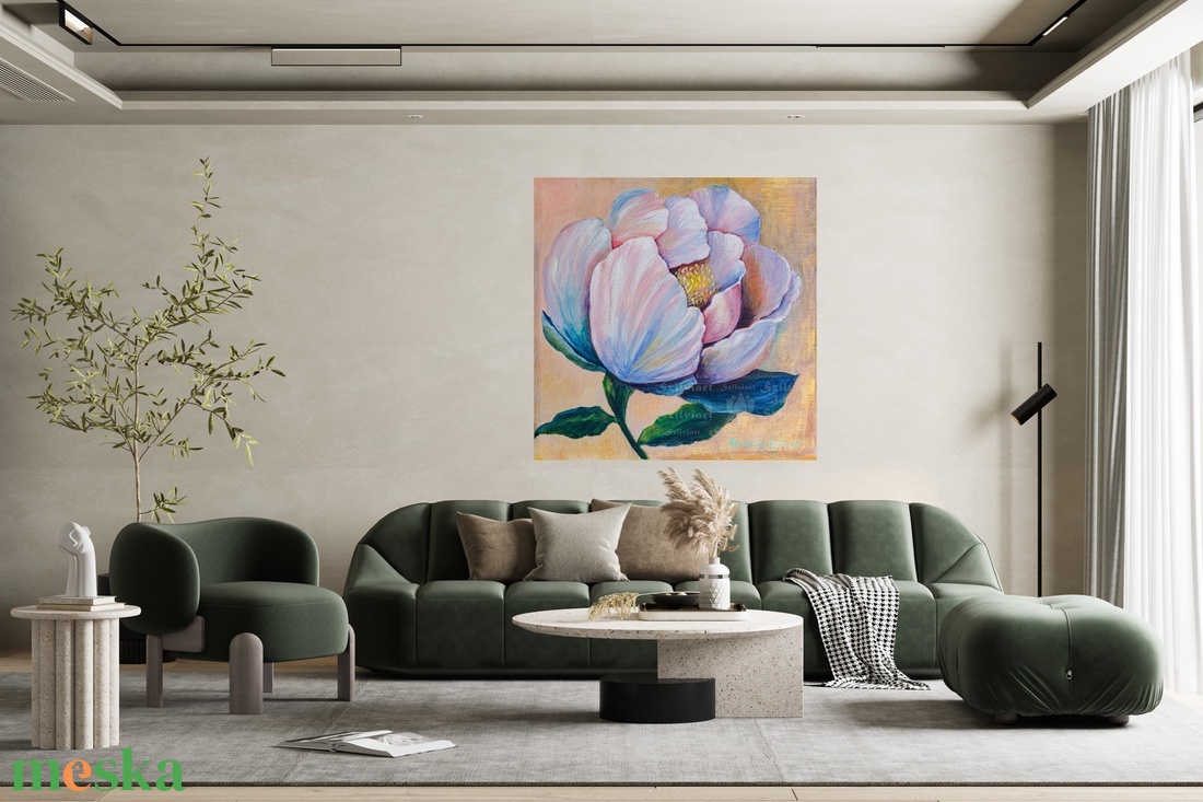 Varázsvirág akril festmény (nyomat), nappali, étkező, fali kép, dekoráció - művészet - festmény - akril - Meska.hu