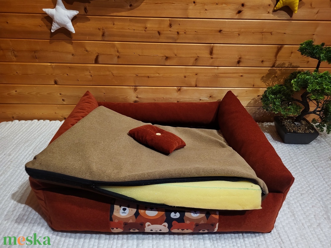 Lehúzható és mosható kárpitszövetes kutyafekhely - otthon & életmód - kisállatoknak - kutyáknak - kutya fekhelyek, házak - Meska.hu