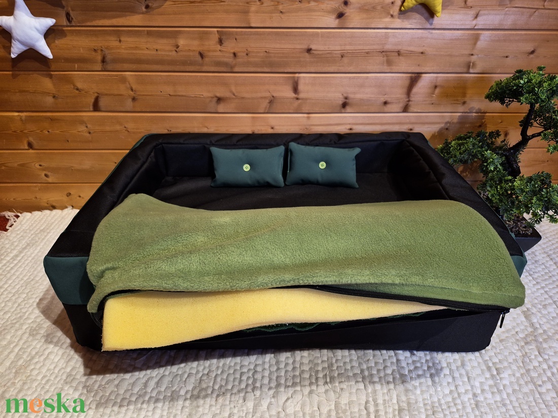 Memóriahabos, víz, szőr és kaparásálló, lehúzható és mosható kutyafekhely, kutyaágy - otthon & életmód - kisállatoknak - kutyáknak - kutya fekhelyek, házak - Meska.hu