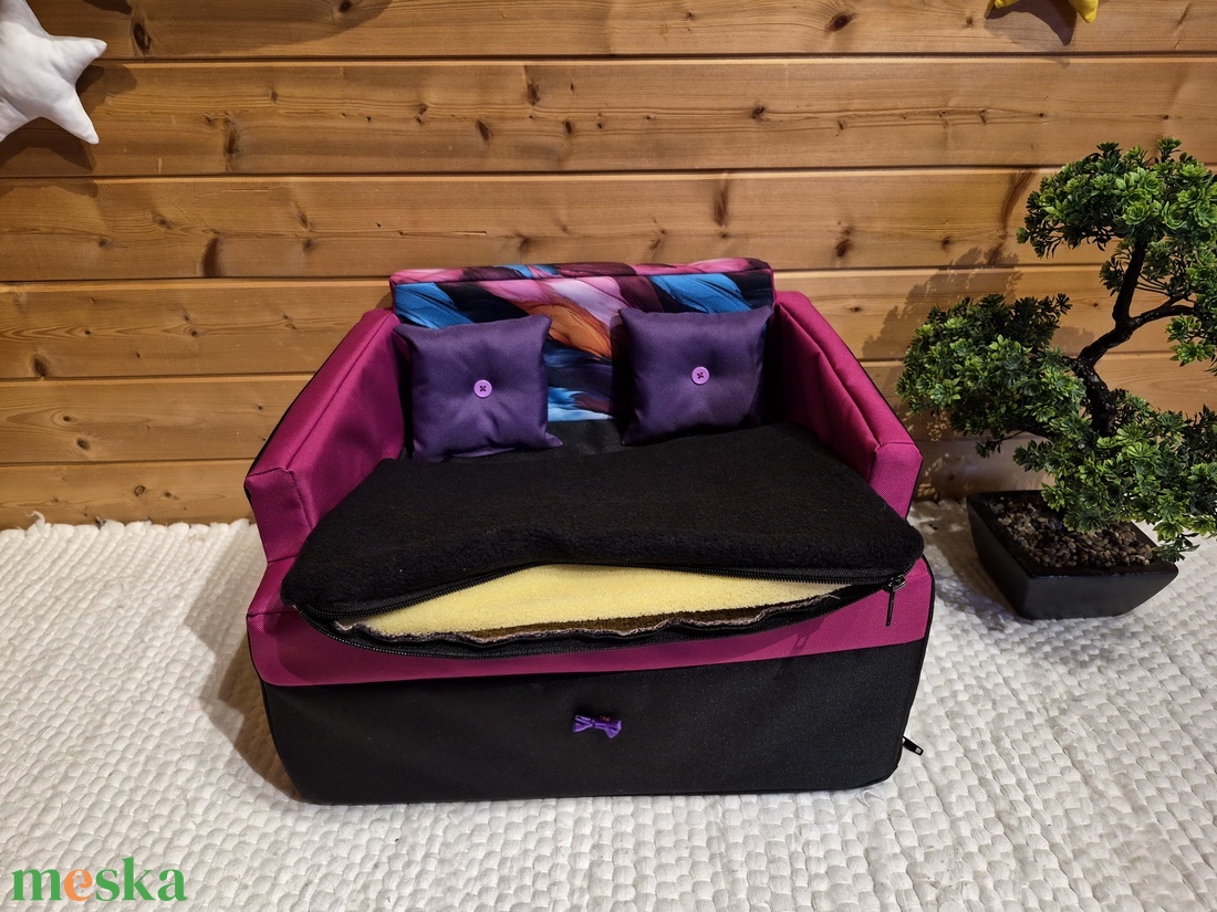 Memóriahabos, víz, szőr és kaparásálló, lehúzható és mosható kutyfaekhely - otthon & életmód - kisállatoknak - kutyáknak - kutya fekhelyek, házak - Meska.hu