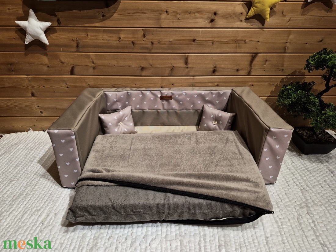 Memóriahabos, víz, szőr és kaparásálló, lehúzható és mosható kutyfaekhely - otthon & életmód - kisállatoknak - kutyáknak - kutya fekhelyek, házak - Meska.hu