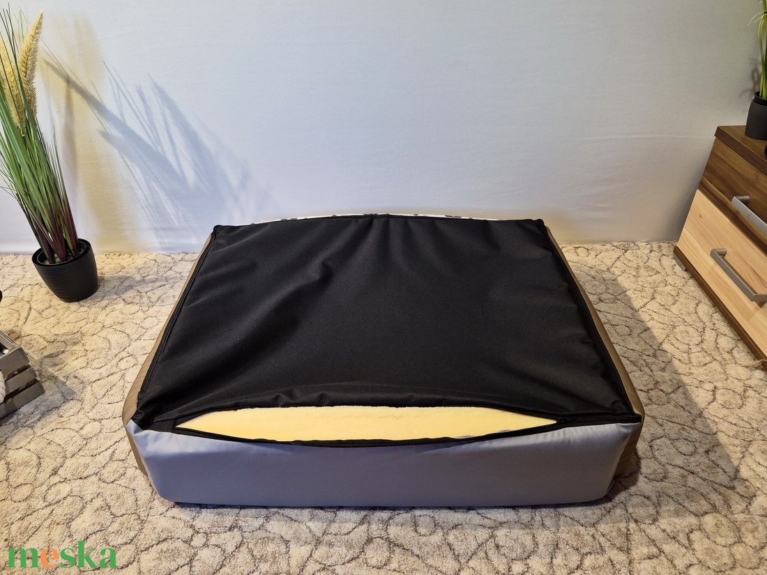 Memóriahabos, víz, szőr és kaparásálló, lehúzható és mosható kutyafekhely, kutyaágy - otthon & életmód - kisállatoknak - kutyáknak - kutya fekhelyek, házak - Meska.hu