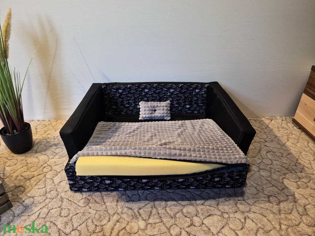 Víz, szőr és kaparásálló, memóriahabos, lehúzható és mosható kárpitszövetes kutyafekhely - otthon & életmód - kisállatoknak - kutyáknak - kutya fekhelyek, házak - Meska.hu