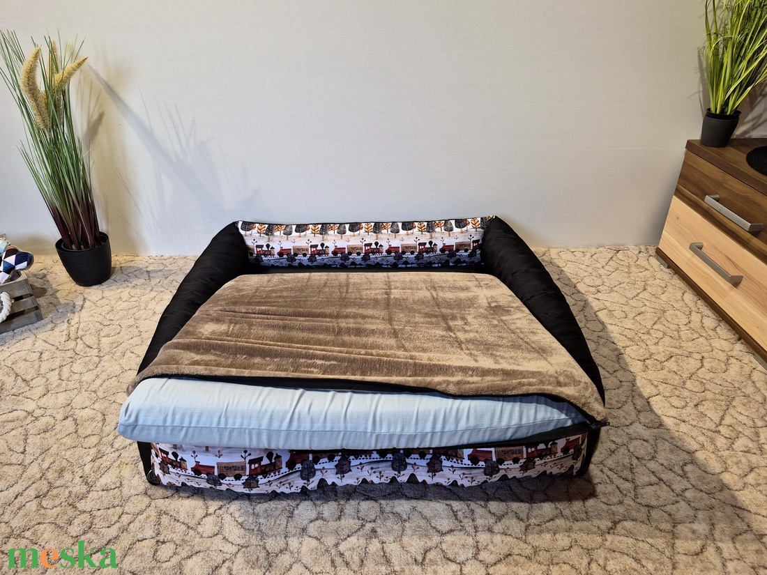 Víz, szőr és kaparásálló, lehúzható és mosható kárpitszövetes kutyafekhely - otthon & életmód - kisállatoknak - kutyáknak - kutya fekhelyek, házak - Meska.hu