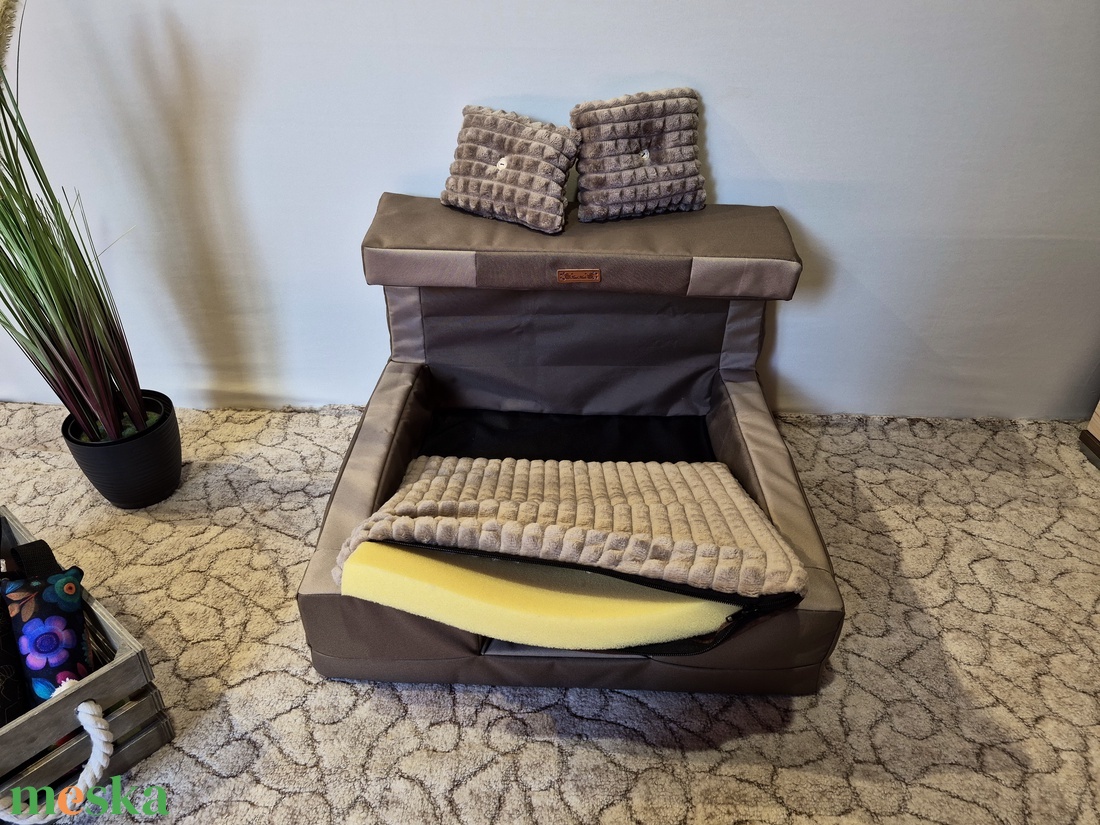 Memóriahabos, víz, szőr és kaparásálló, lehúzható és mosható kutyafekhely, kutyaágy - otthon & életmód - kisállatoknak - kutyáknak - kutya fekhelyek, házak - Meska.hu