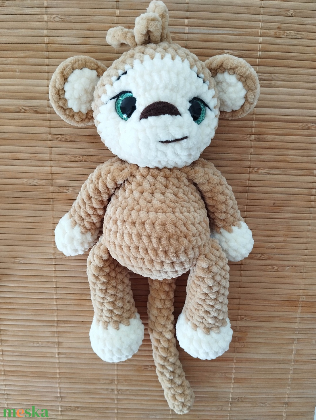 Horgolt majom - játék & sport - plüssállat & játékfigura - majom - Meska.hu