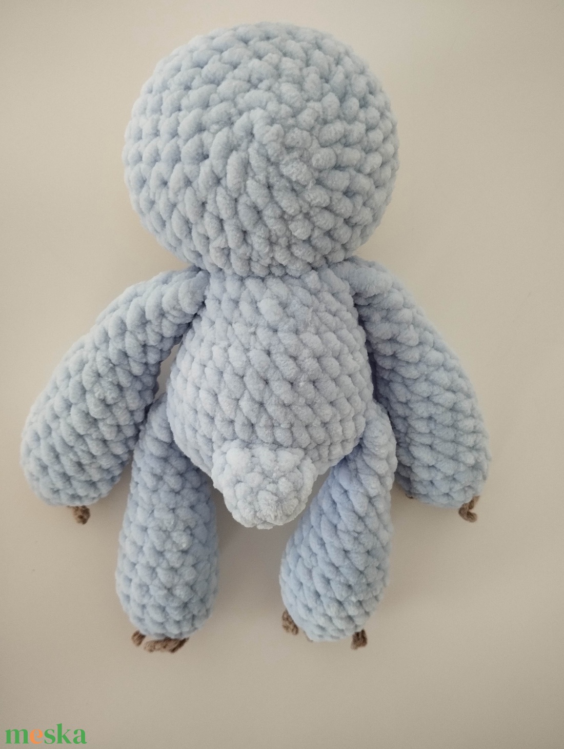 Horgolt kék lajhár baba  - játék & sport - plüssállat & játékfigura - más figura - Meska.hu