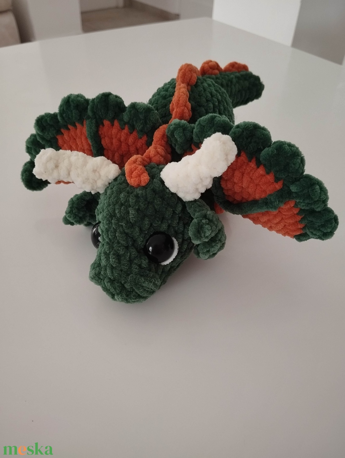 Horgol sárkány  - játék & sport - plüssállat & játékfigura - plüss sárkány - Meska.hu