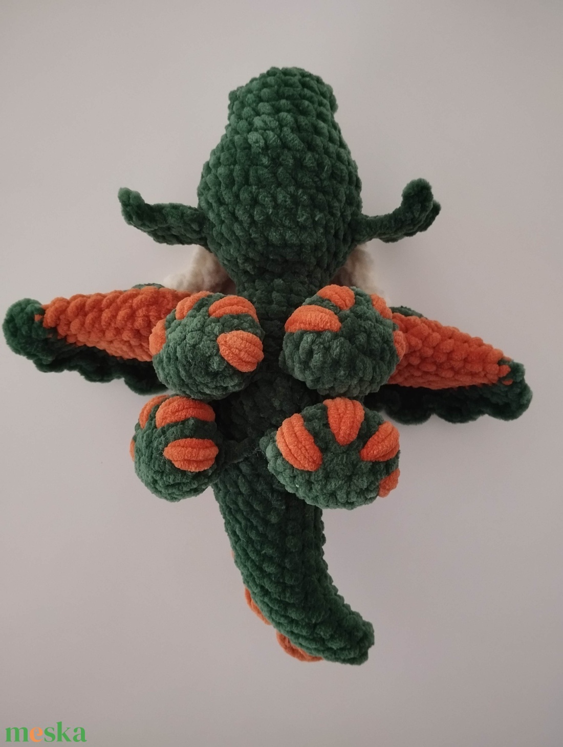 Horgol sárkány  - játék & sport - plüssállat & játékfigura - plüss sárkány - Meska.hu