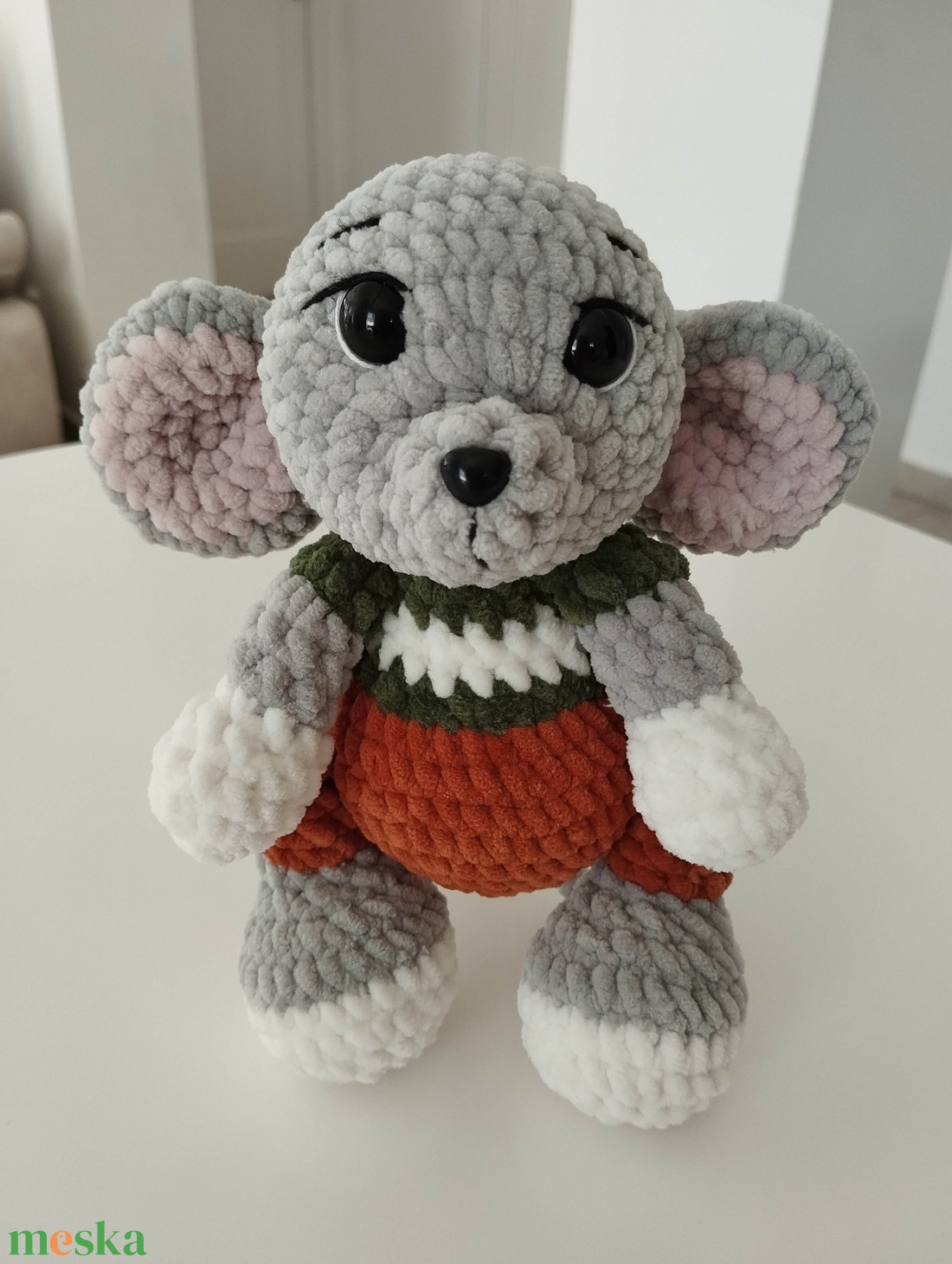 Horgolt fiú kiseg�r - játék & sport - plüssállat & játékfigura - más figura - Meska.hu