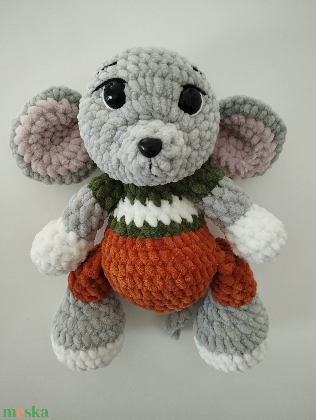 Horgolt fiú kiseg�r - játék & sport - plüssállat & játékfigura - más figura - Meska.hu