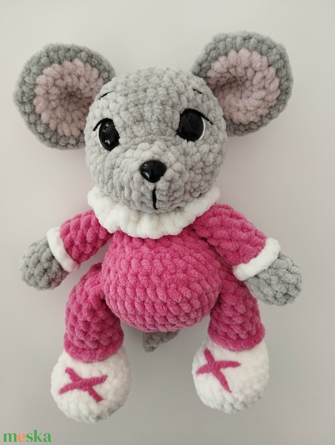 Horgolt lány kiseg�r  - játék & sport - plüssállat & játékfigura - más figura - Meska.hu