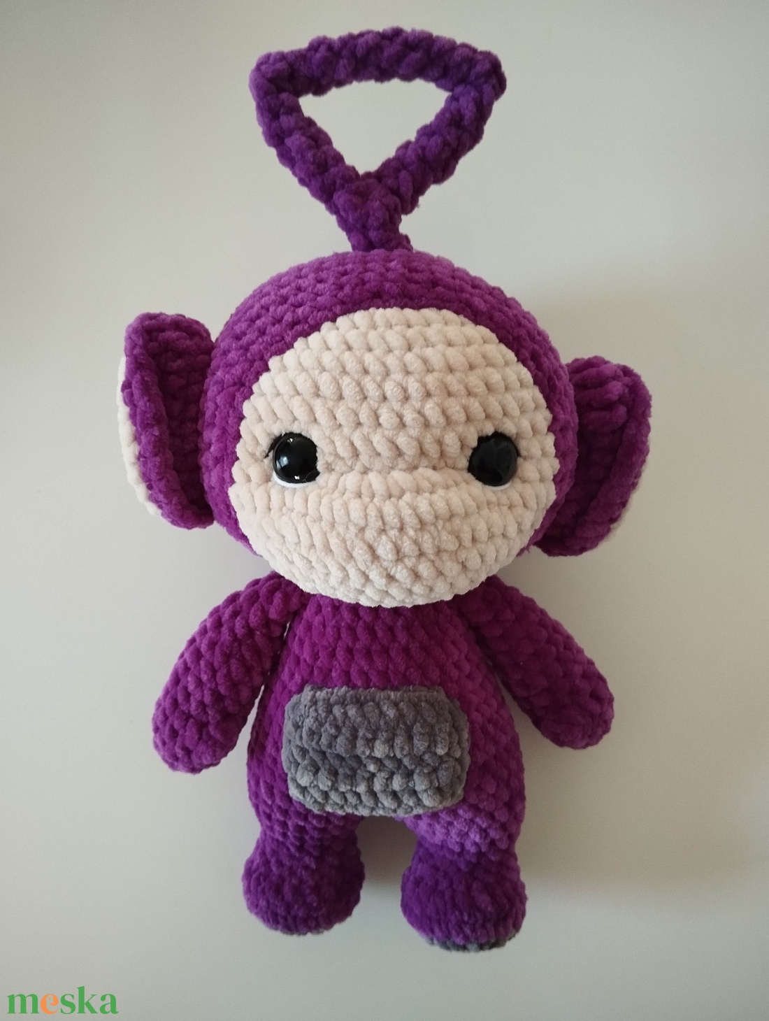 Horgolt Teletabi, Tinky Winky - játék & sport - plüssállat & játékfigura - plüss mesefigurák - Meska.hu