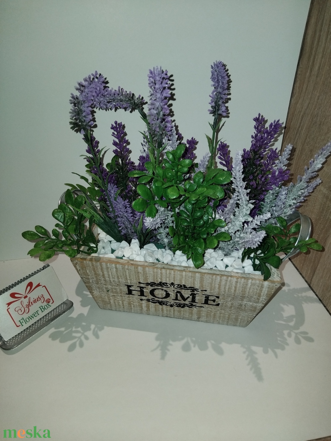 Levendulás asztaldísz - 22cm - otthon & életmód - dekoráció - asztal és polc dekoráció - asztaldísz - Meska.hu