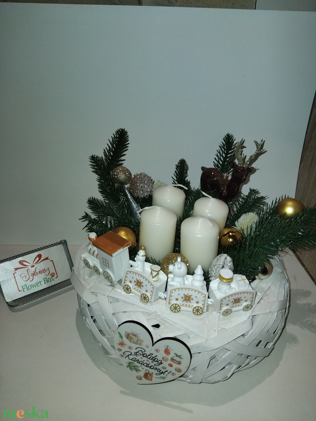 Adventi dísz kisvonattal - 20cm - karácsony - adventi díszek - adventi asztaldísz - Meska.hu Adventi dísz kisvonattal - 20cm - karácsony - adventi díszek - adventi asztaldísz - Meska.hu