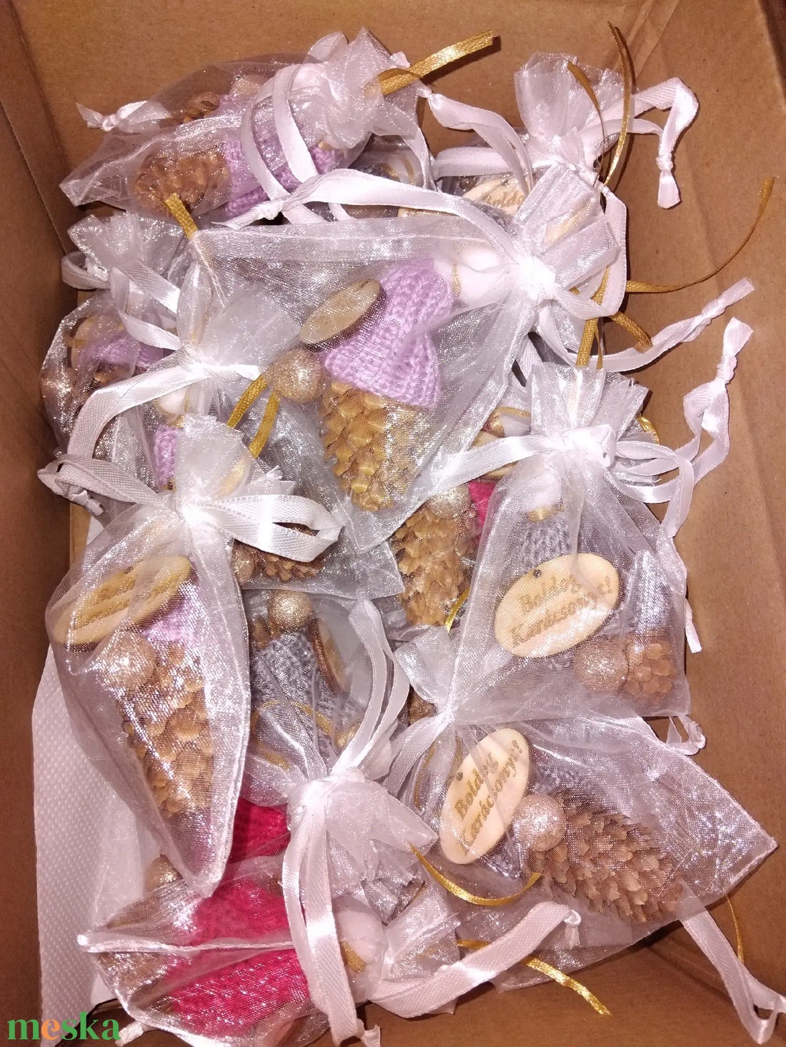 Karácsonyi Tobozmanó - karácsony - karácsonyi lakásdekoráció - karácsonyfadíszek - Meska.hu