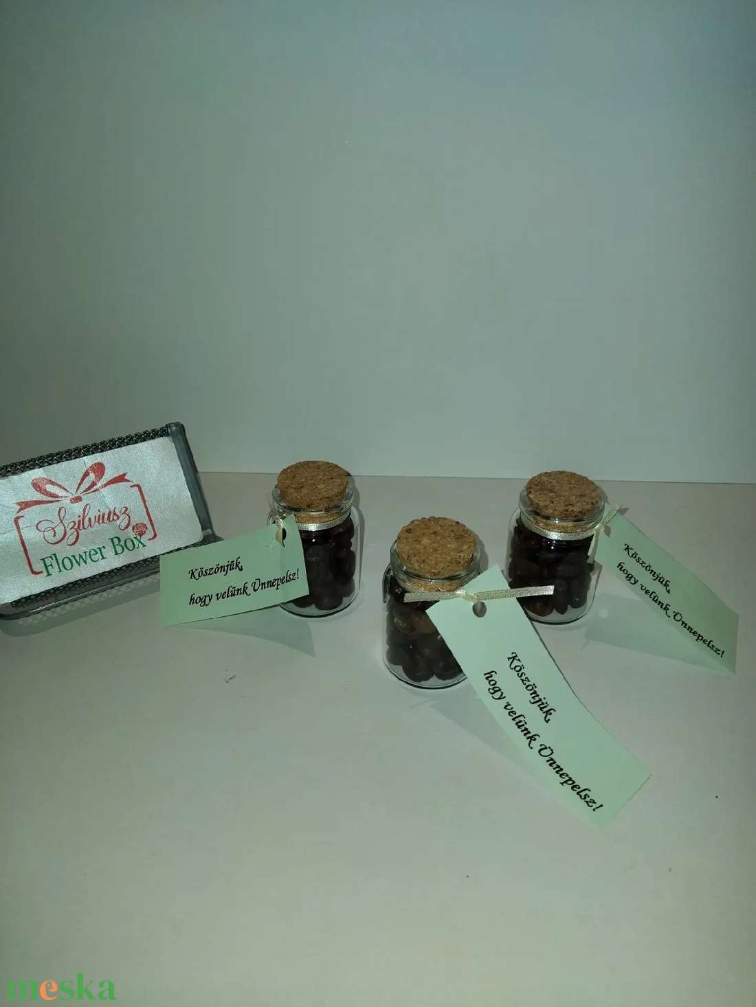 Köszönőajándék üvegcsében - esküvő - emlék & ajándék - köszönőajándék - Meska.hu