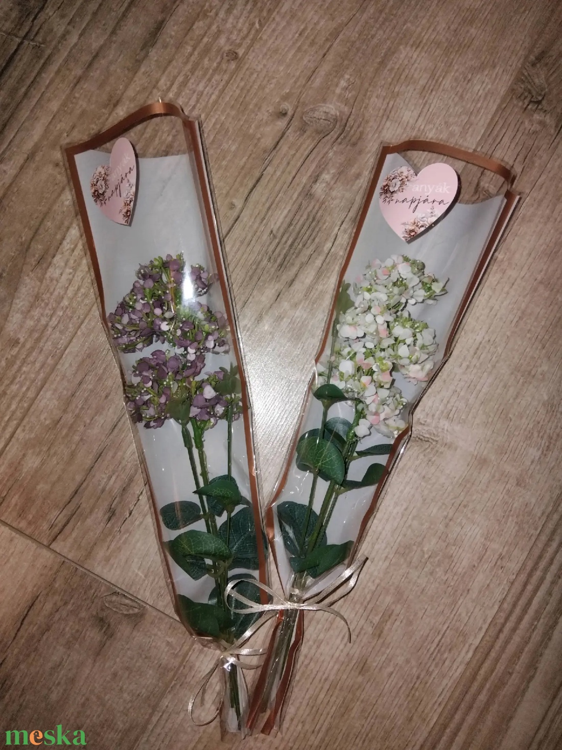 Szálas élethű orgona díszcsomagolásban - otthon & életmód - dekoráció - asztal és polc dekoráció - asztaldísz - Meska.hu