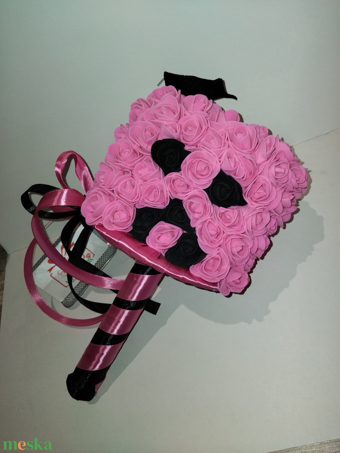 Minecraft jellegű csokor - Rózsaszín - otthon & életmód - virágdekoráció - virágok - virágcsokor - Meska.hu