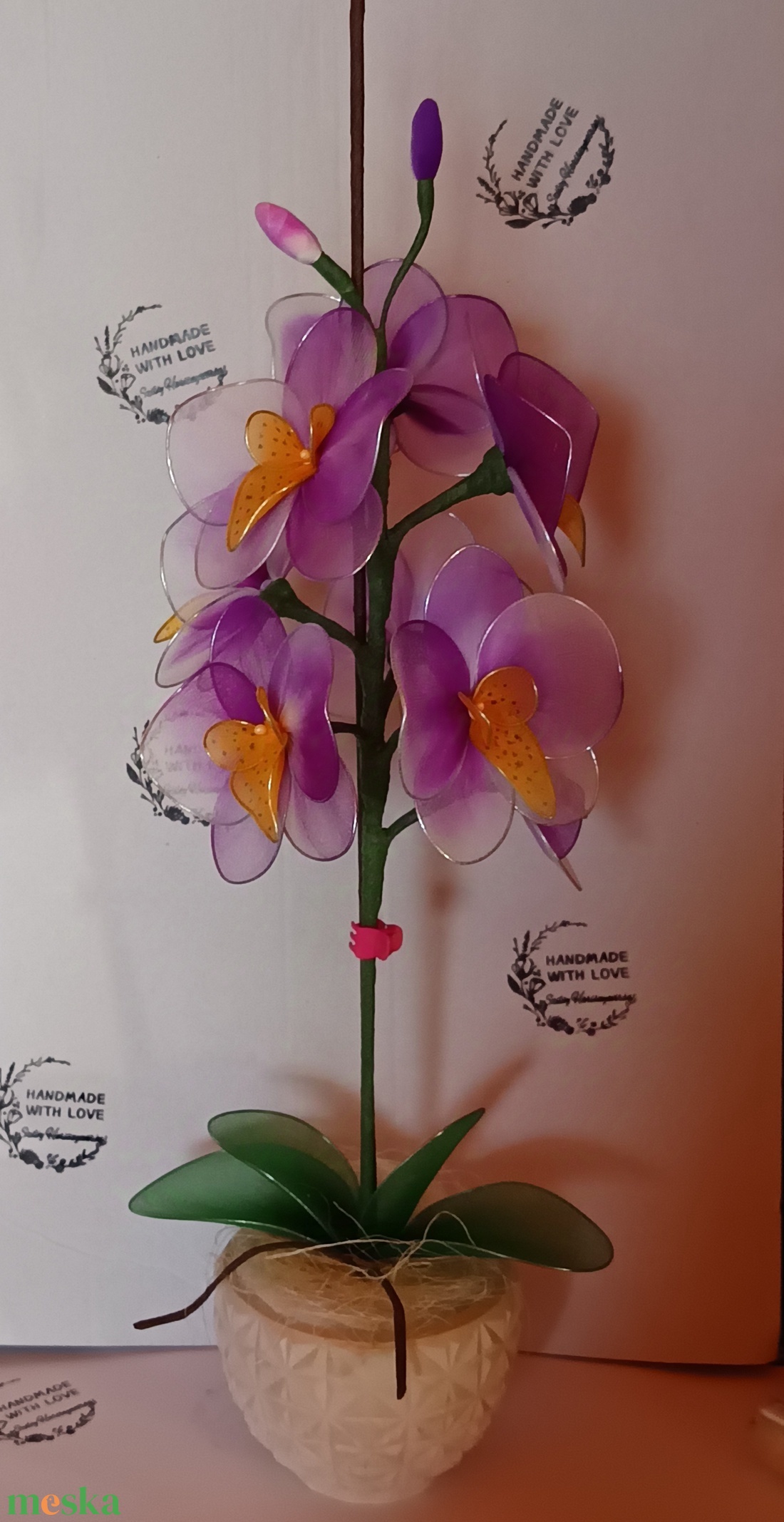 Orchidea harisnya virág  - otthon & életmód - dekoráció - Meska.hu
