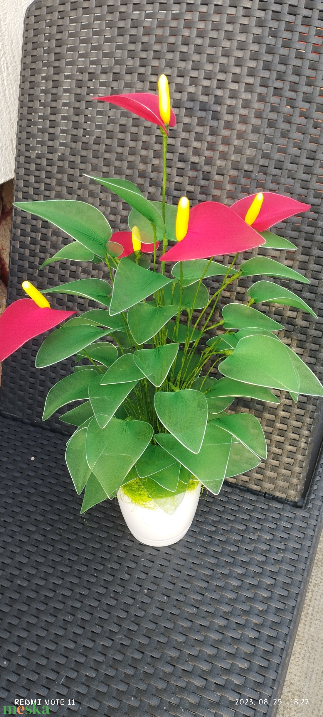 Harisnyavirg  - otthon & életmód - dekoráció - virágdísz és tartó - cserép & kaspó - Meska.hu