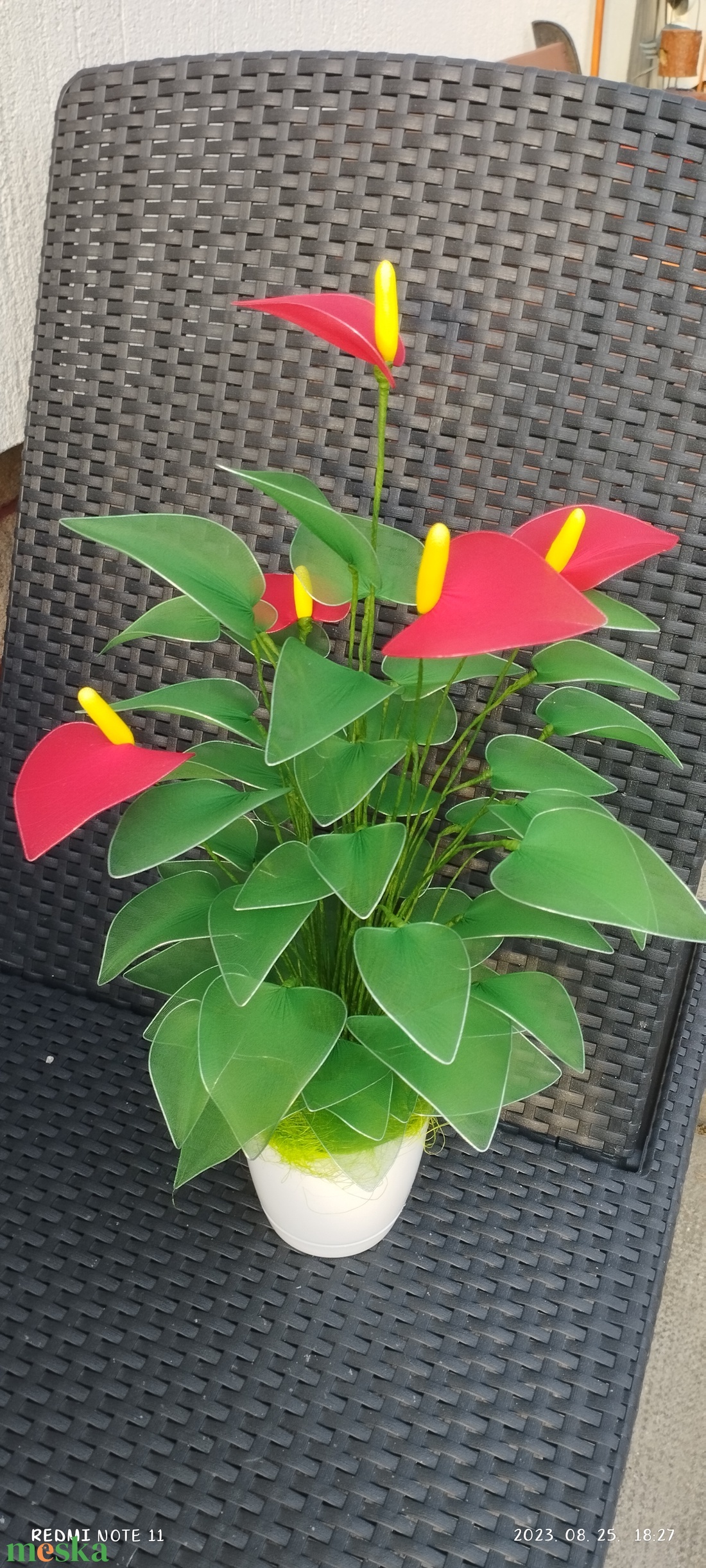 Harisnyavirg  - otthon & életmód - dekoráció - virágdísz és tartó - cserép & kaspó - Meska.hu