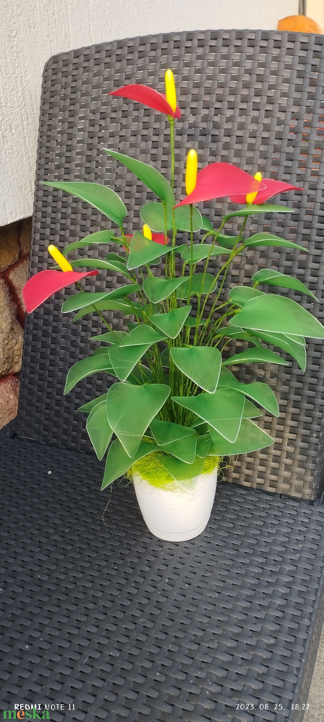 Harisnyavirg  - otthon & életmód - dekoráció - virágdísz és tartó - cserép & kaspó - Meska.hu