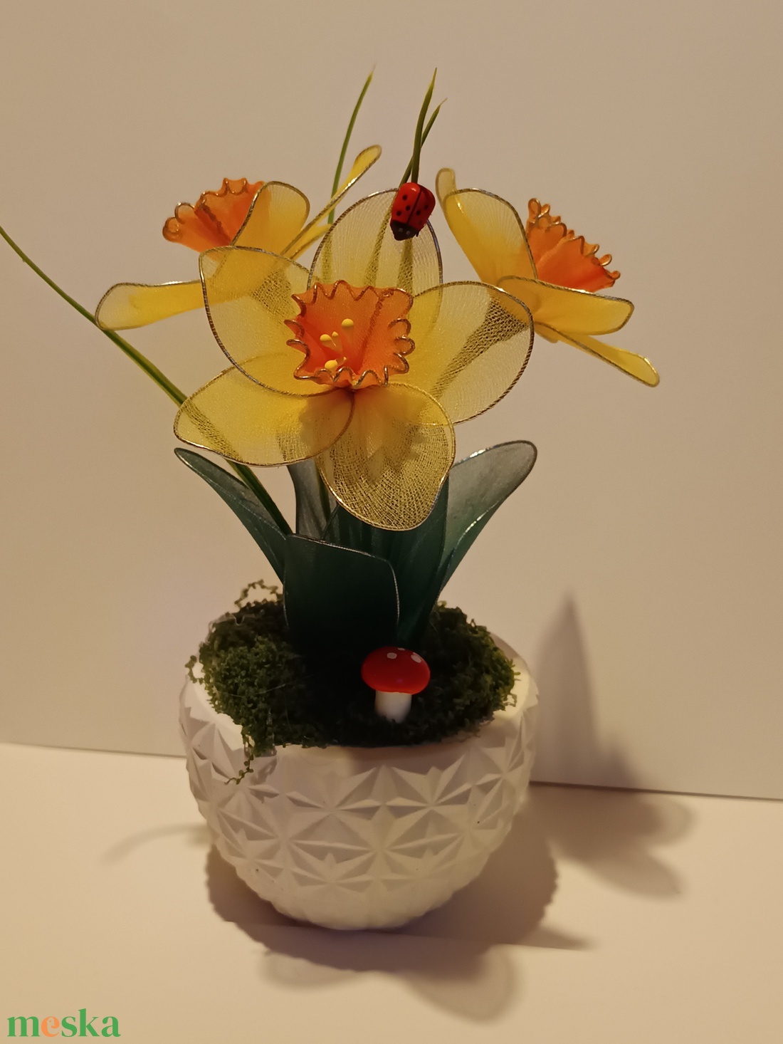 Tavaszi asztal dísz  - otthon & életmód - dekoráció - asztal és polc dekoráció - asztaldísz - Meska.hu