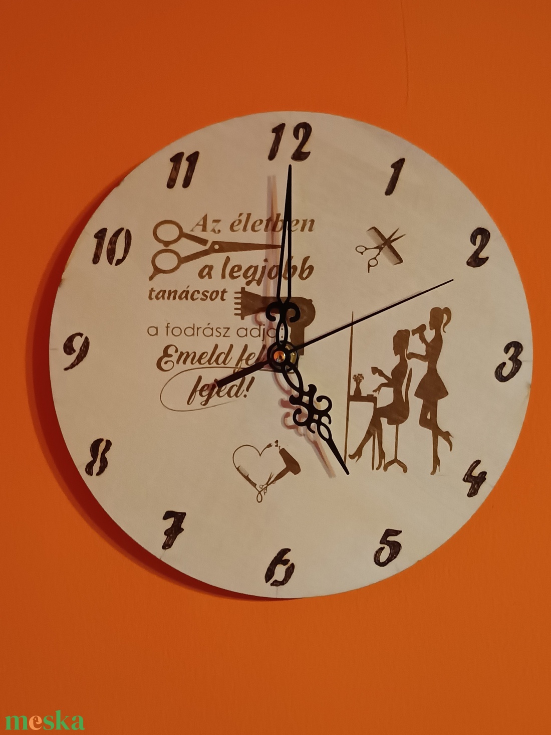 Lézergravírozott ór�k  25 cm  - otthon & életmód - dekoráció - fali és függő dekoráció - falióra & óra - Meska.hu