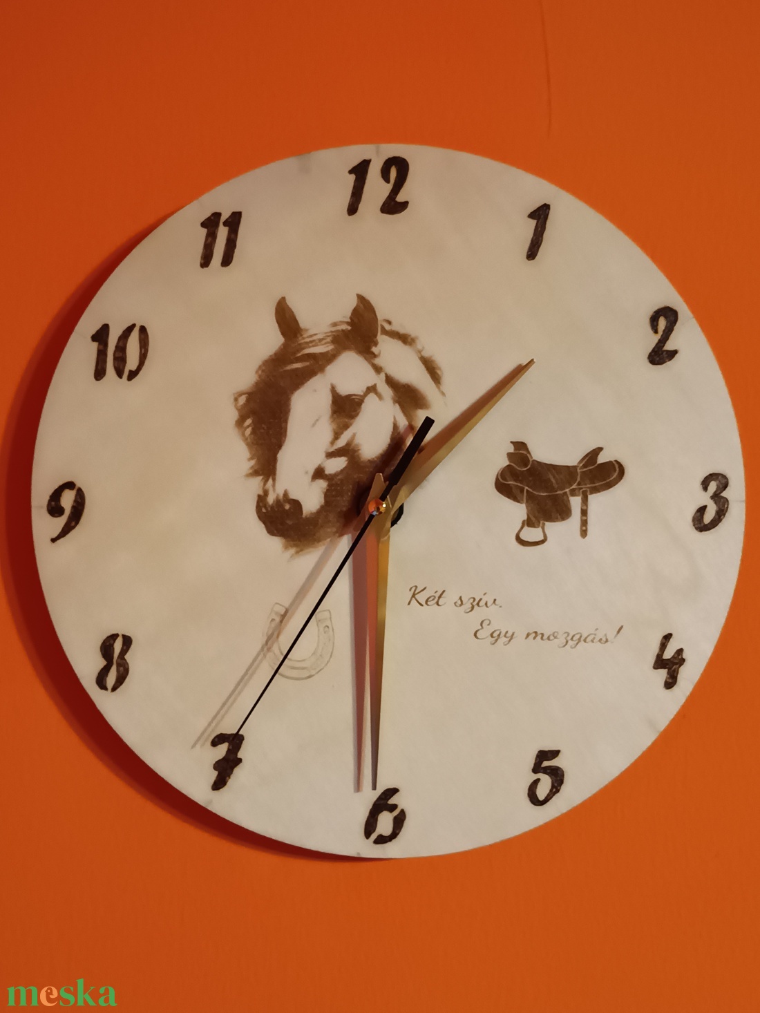 Lézergravírozott falióra 25 cm  - otthon & életmód - dekoráció - fali és függő dekoráció - falióra & óra - Meska.hu