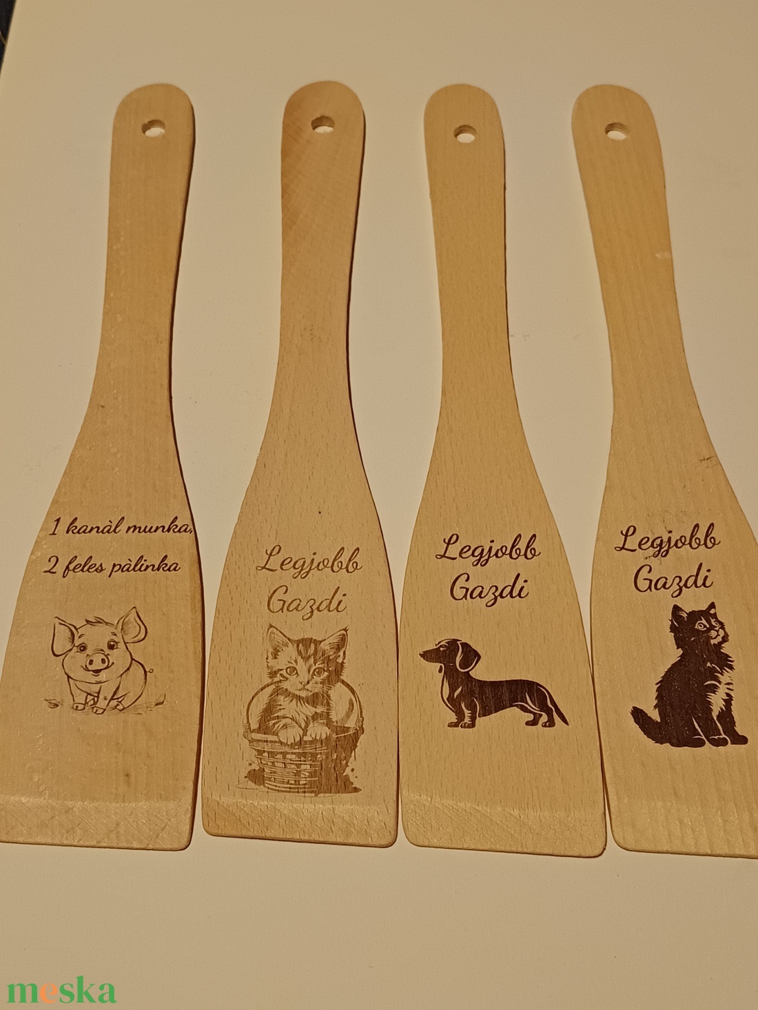 Lézergravírozott fa fakanál  - otthon & életmód - konyhafelszerelés, tálalás - sütés, főzés - fakanál & fakanáltartó - Meska.hu