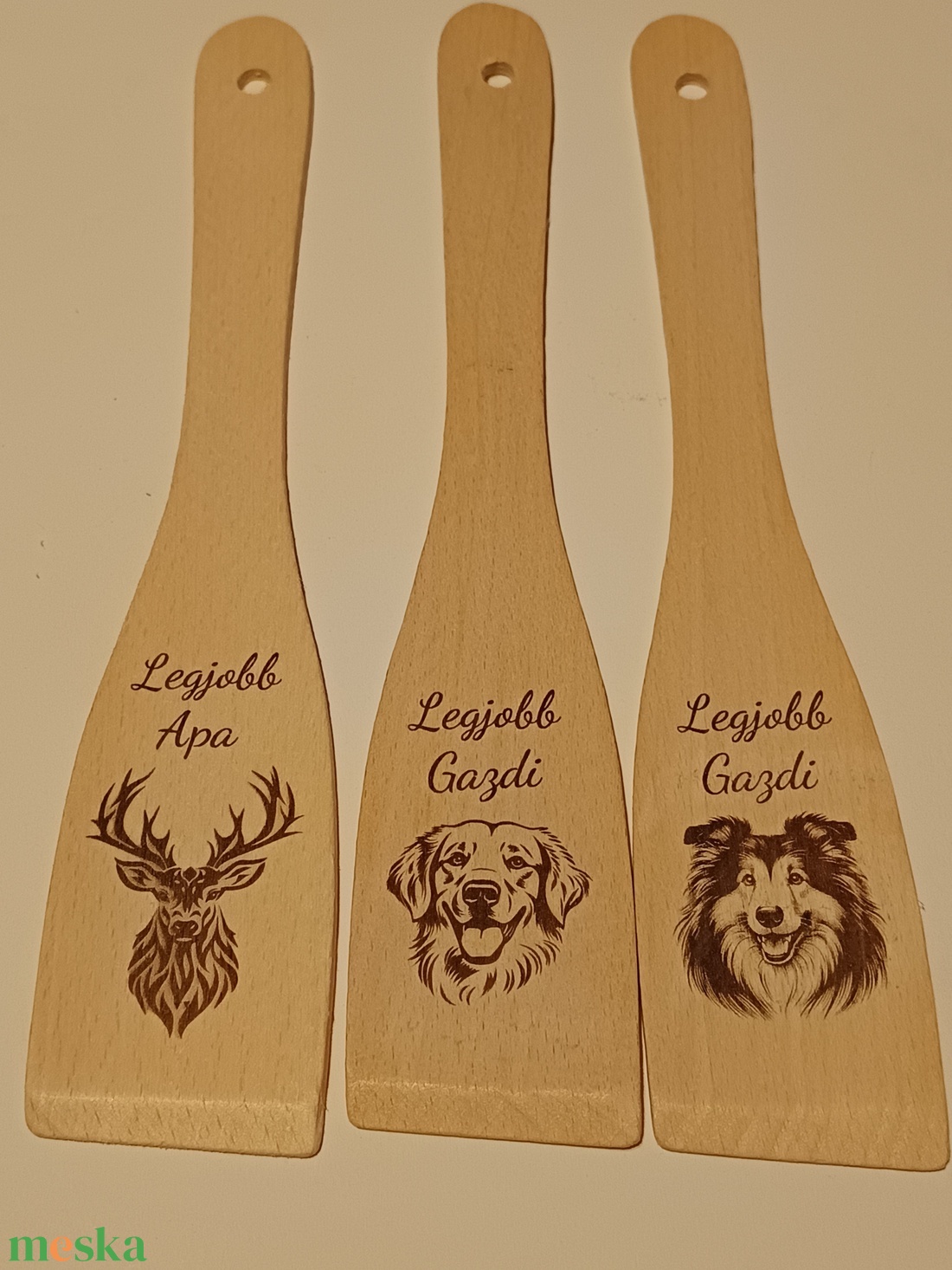 Lézergravírozott fa fakanál  - otthon & életmód - konyhafelszerelés, tálalás - sütés, főzés - fakanál & fakanáltartó - Meska.hu